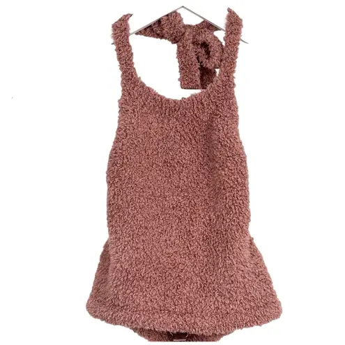 SKIMS Sherpa Teddy Cozy Knit Halter Tan Women’s Size L/XL NWT
