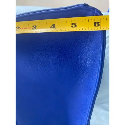 Royal Blue Faux Leather Large Women Satchel NWT