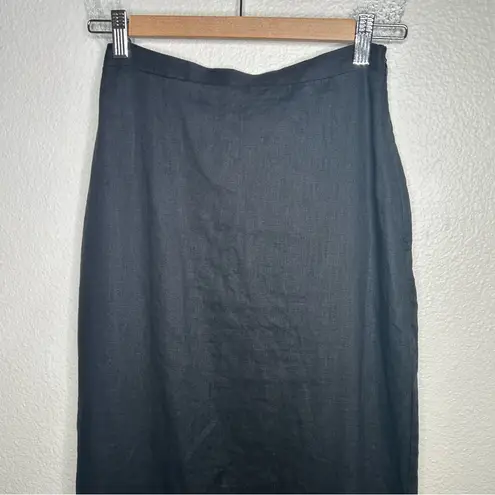 DISSH Roberts Linen Midi Skirt black US 4