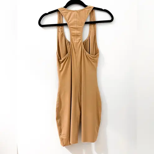 SKIMS NWT Swim Cycle Suit One Piece Women's Size M Ochre Racerback Scoop Neck L