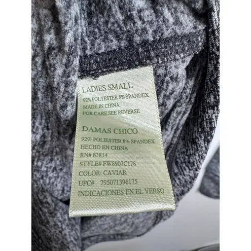 Tangerine Gray Space Dye Quarter Zip Pullover Women's Sm Long Sleeve Active Top