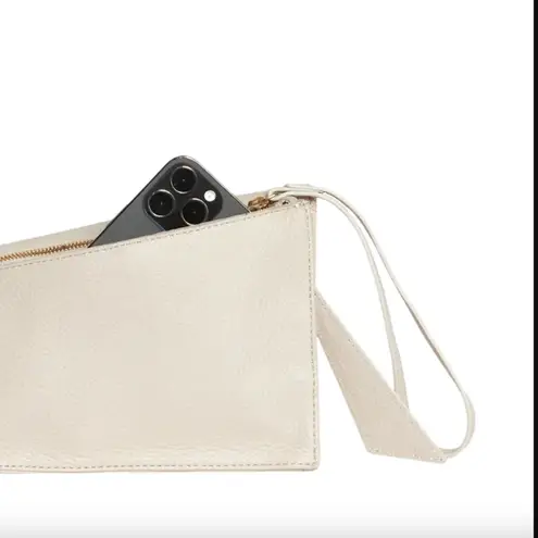 Hammitt Curtis Chateau Cream Mini Wristlet Crossbody Bag