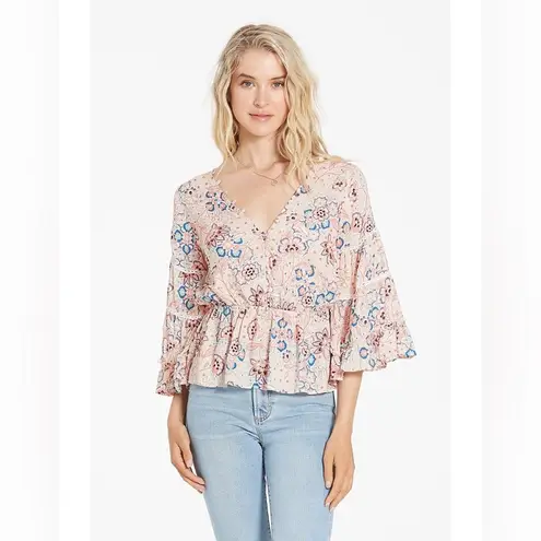 Dear John , XS, NORA LACE EYELET TOP FIG AND VINE