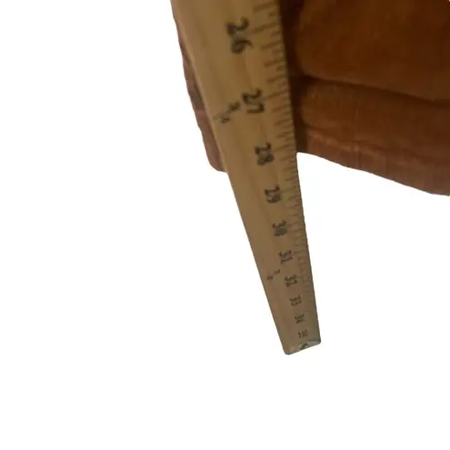 Women's Size 28 Corduroy Zip Up Hippie Boho Tan Skinny Pants Brown