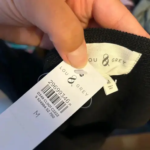 Lou & grey Nwt  Black Knit Sweater Tank