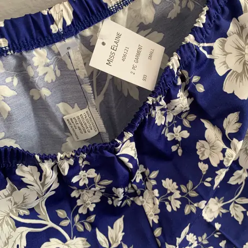 Miss Elaine 2-Piece Notch Collar Top and Pants Pajama Set