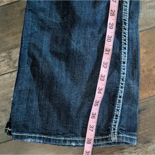 SILVER JEANS Frances Flare W30 L33 Y2K Western Thick Stitch Bootcut Blue Size 30