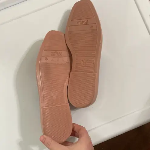 Melissa Prana loafers in dusty pink neutral color size 6