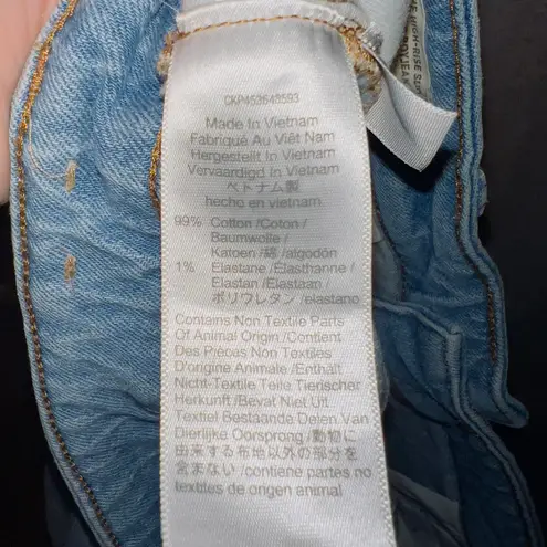 Madewell MC603 The Plus High Rise Slim Crop Boyjean in Dumas Wash Ripped Edition