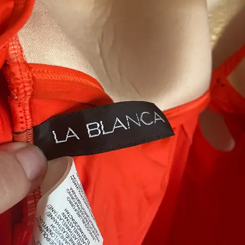 La Blanca Women's Standard Island Goddess Twist Keyhole One Piece Swimsuit SZ 14