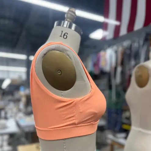 Val Ribbed Swim Top L Orange Size L