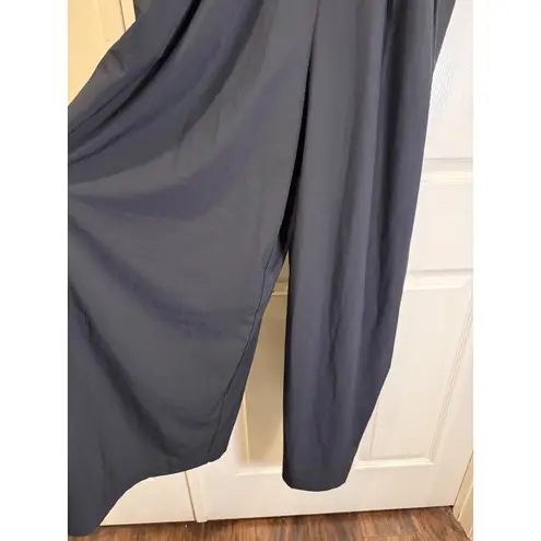 Halara Black Regular Strappy V Neck Wide Leg Jumpsuit Size XL