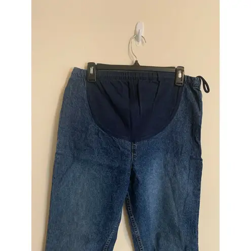 Motherhood Medium Maternity Jeans Mother Work Jeans Elastic Vintage High Rise
