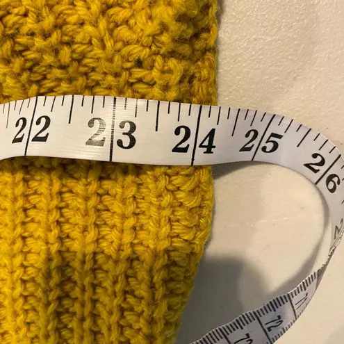 Ruby Moon Sweater XS Marigold Yellow Chunky Knit Open Back Wool Alpaca Blend - Image 9