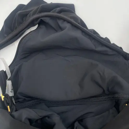 Beyond Control Swimsuit Size 10 Ruffle One Piece Black NWT Mesh Swim Beach