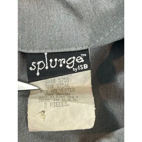 VTG Splurge Women’s Gray Skirt Suit Set 7 Blazer Pencil Skirt 90s Y2K Career Size undefined