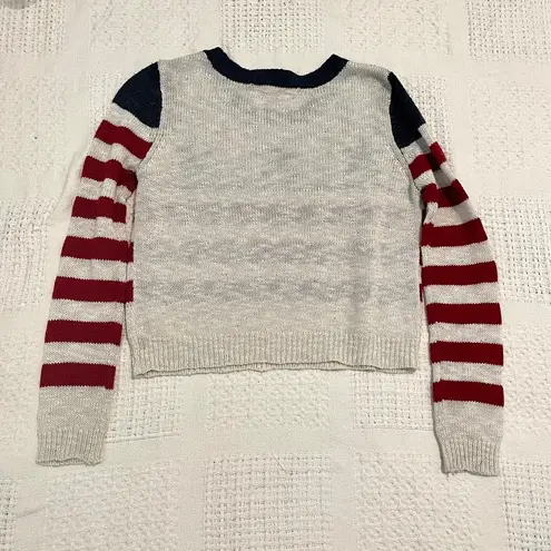 None Rebellious One stars and stripes flag print sweater medium SP 7038