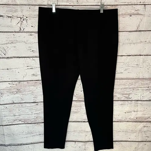 Ralph Lauren  Faux Leather Front Leggings Black-16