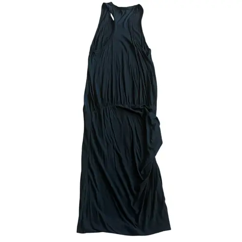 James Perse Standard Racerback Blouson Dress Black Sleeveless Size 3 Large NWT
