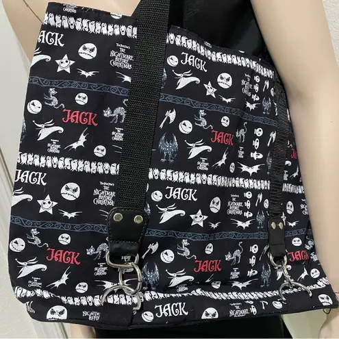 Disney  Parks Nightmare Before Christmas Jack Skellington Canvas Tote Bag NWT