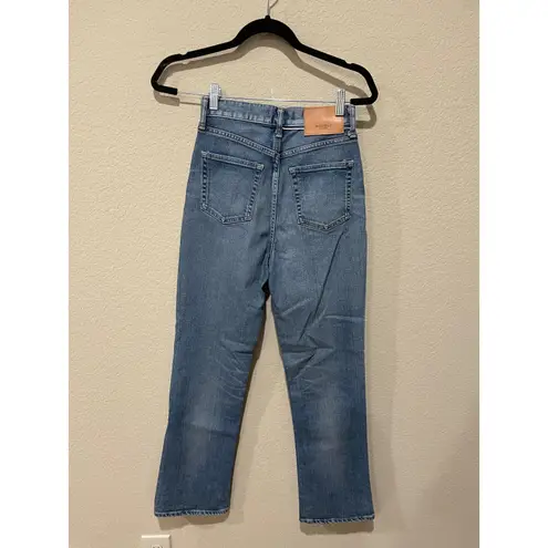 Moussy Vintage Cardeno Cropped Flared Jeans Size 27 Blue