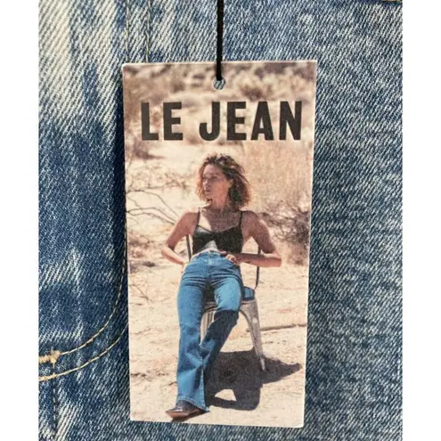 NWT Le Jeans Los Angeles Sz.25 Designer Denim Cropped Sabine High Waisted Blue