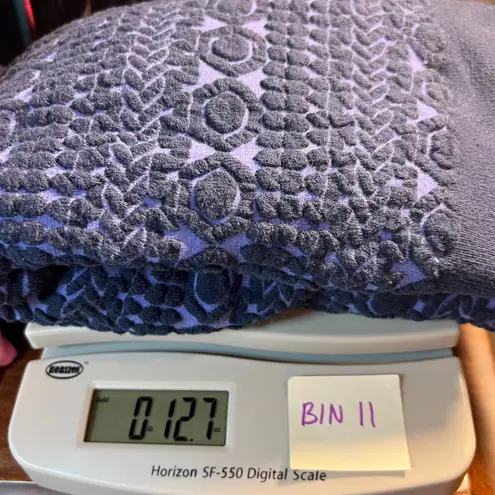 Akini Hooded Sweatshirt Womens S Stretch Knit Textured Tribal Pattern Long Slve