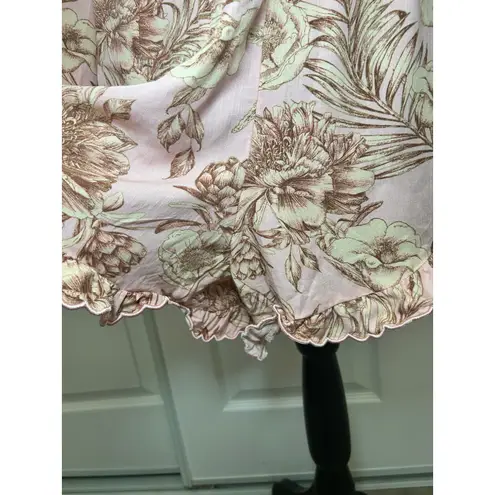 Agua Bendita × Target Romantic Floral Print Flare Long Sleeve Romper Size 1X