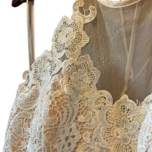 Masquerade Lace Bodice Tulle Skirt Halter Party Dress Wedding Guest size 15