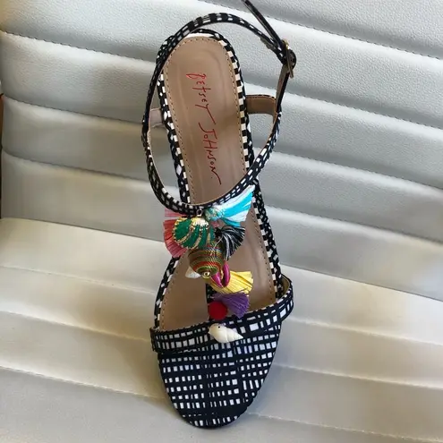 Betsey Johnson  Dynah Sandals Embellished Shoes NEW