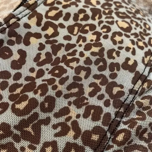 Urban Outfitters Out From Under Animal Print Cut Out Bodysuit