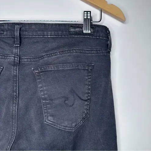 AG Adriano Goldschmied  Rustic Black The Legging Ankle Skinny Raw Hem Jeans