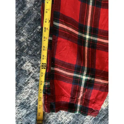 Stars Above Perfect Flannel Pajama Set Red Plaid Women's XXL Cabin Holiday Xmas