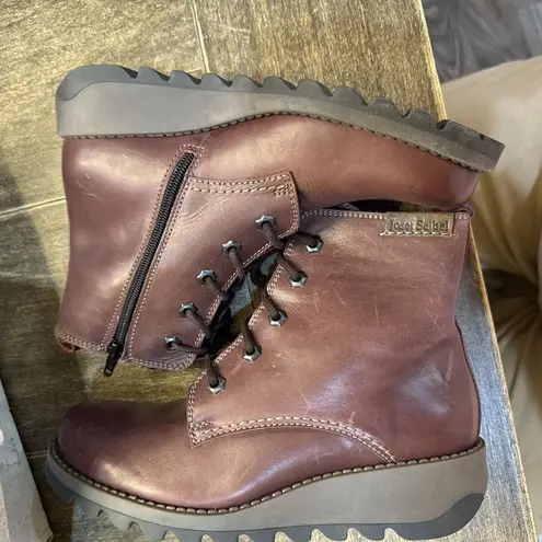 Josef Seibel Burgundy Lina Combat Boots | Color: Brown/Red Size 37 6.5 Brown