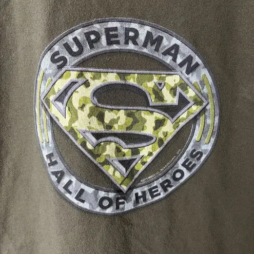 2014 Superman Hall of Heroes Dale Jr T Shirt Green Medium M Graphic Tee