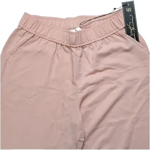 Diane Gilman DG2 Women's Wide-Leg Soft Flowy Casual Trouser Pant Soft Pink Size XS New!