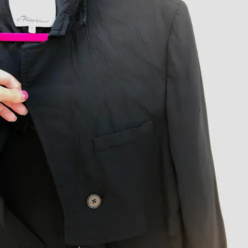 3.1 Phillip Lim women’s black Tiered Twill blazer jacket size 2 extra small XS