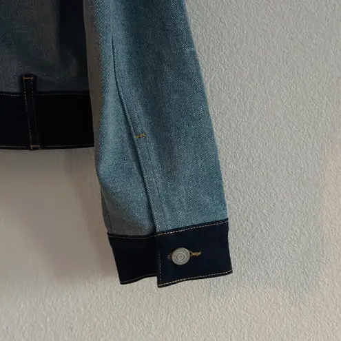 éTica Jett Boxy Crop Denim Jacket, Size Small