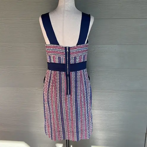 Phoebe Couture Silk, Viscose Blend Striped Dress