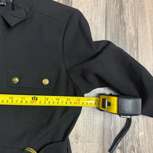 Sharagano Black Gold Pencil Mini Dress, Size 4