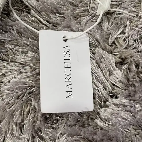 Notte Marchesa Sequin Velvet Trimmed One Sleeve 2