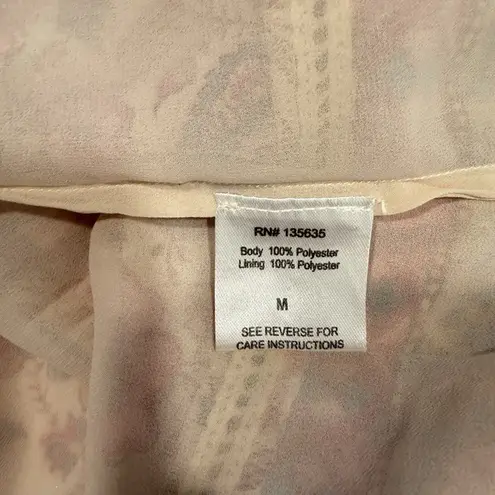 Love Sam Anthropologie Love The Label Pink Tippy Border Floral Boho Tassels Dress MEDIUM