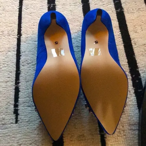 Sole Society Royal Blue Suede Pumps