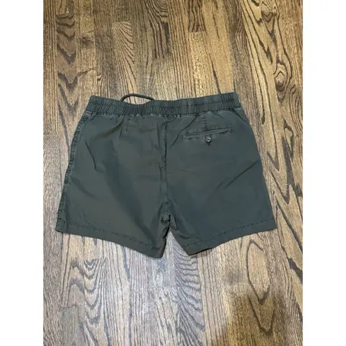 James Perse Los Angeles Shorts Women's Size Large 3 Stretch Cotton Poplin Green