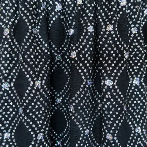 I.N. San Francisco Vintage 90s Sparkly Black Mini Dress