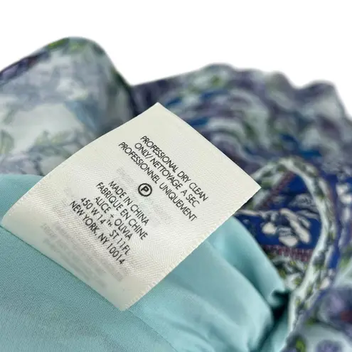 Alice + Olivia  Mariska‎ Ruffled Short Romper Floral Print Blue Purple Size 10 - Image 13