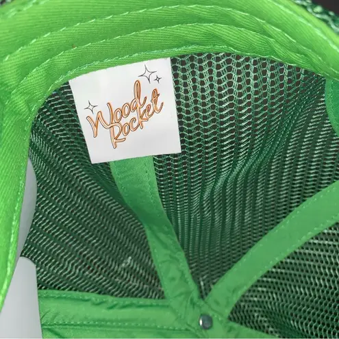 WOOD ROCKET I AM DOPE Leaf SNAPBACK HAT Brand New with tags Green