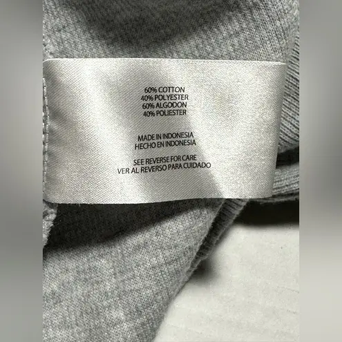 Orvis Sweatshirt Womens Large Gray Flip Cuff 1/4 Zip Pullover Preppy Lightweight