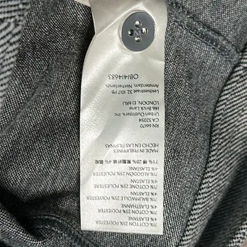 Maeve Anthropologie Seamed High Rise Flare Split Hems Gray Trouser Pants Size 4