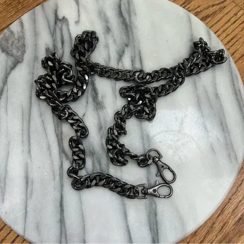 Dorse In Pelle Distressed Metallic Italian Leather Gun Metal Crossbody Silver